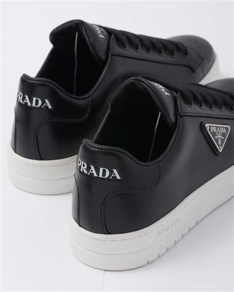 black mens prada sneaker with splash paint|prada black downtown shoes.